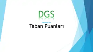 DGS Hemşirelik 2025 Taban Puanları ve Sıralama